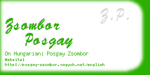 zsombor posgay business card